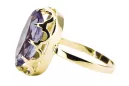Bijoux vintage Anneau Alexandrite Or jaune 14 carats vrc253y